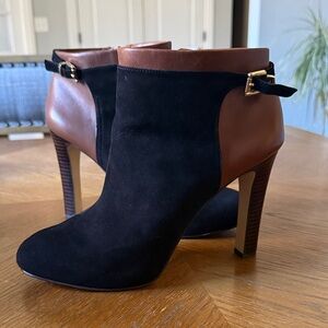 Banana Republic Black and Brown Ankle Boots